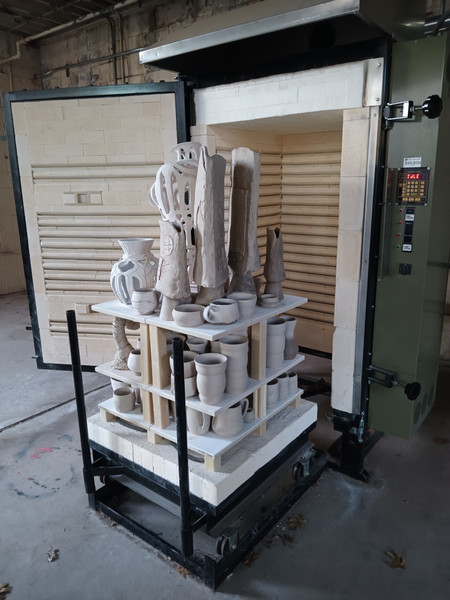 Large Kiln loading in progress